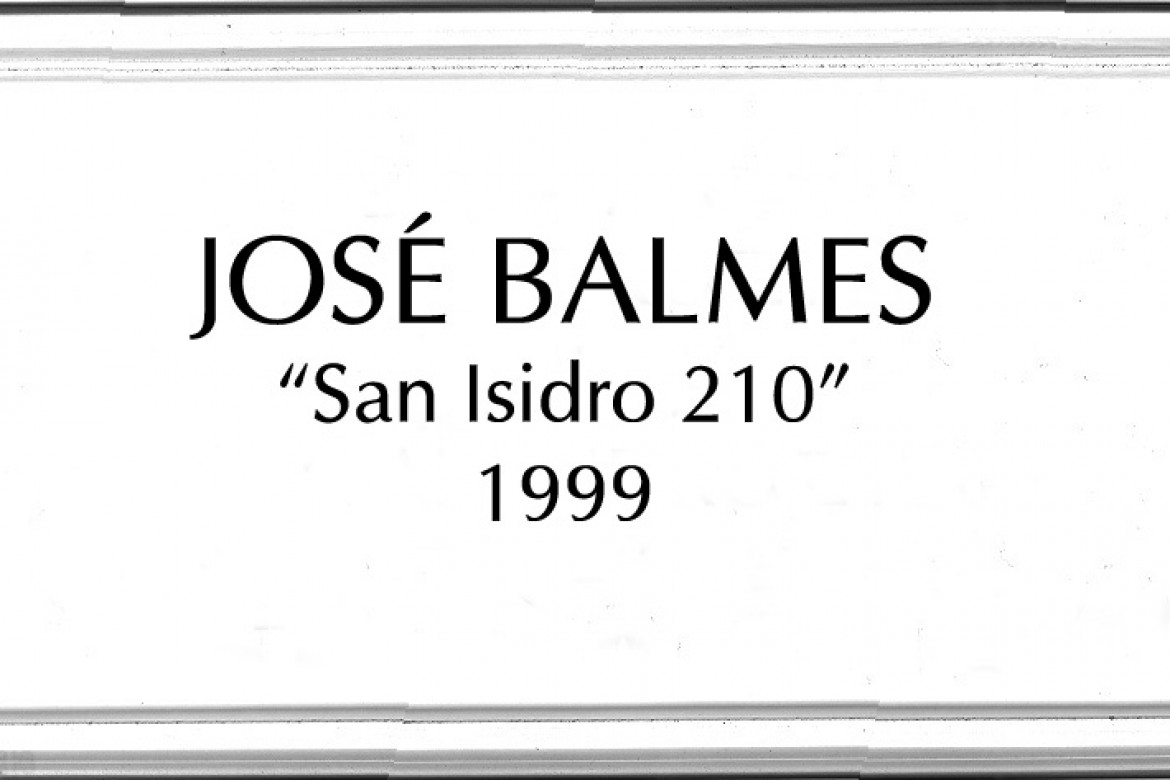 Homenaje a Balmes: Intervención en el Ministerio de Obras Publicas  – Obra San Isidro