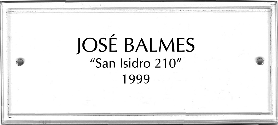 Homenaje a Balmes: Intervención en el Ministerio de Obras Publicas  – Obra San Isidro